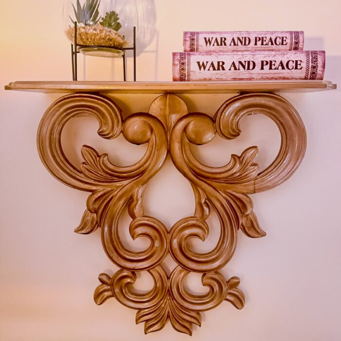Carved Wall Sconce Shelf
